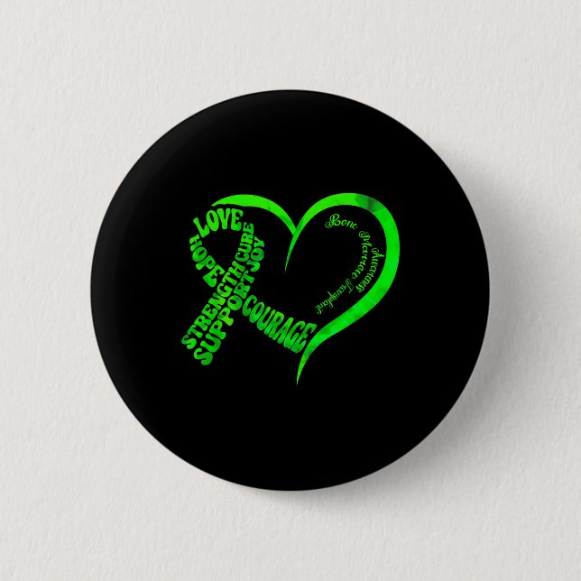 Badge Rond 5 Cm Ruban de sensibilisation à la greffe de moelle oss (Devant)