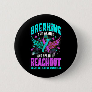 Badge Rond 5 Cm Ruban de sensibilisation à la prévention du suicid