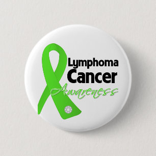 Badge Rond 5 Cm Ruban de sensibilisation au cancer du lymphome