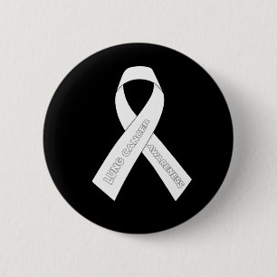 Badge Rond 5 Cm ruban de sensibilisation au cancer du poumon
