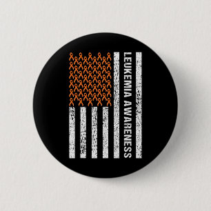 Badge Rond 5 Cm Ruban de sensibilisation au cancer du sang Drapeau