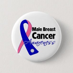 Badge Rond 5 Cm Ruban de sensibilisation au cancer du sein chez le