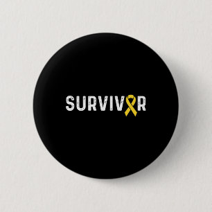 Badge Rond 5 Cm Ruban de sensibilisation au cancer infantile Survi