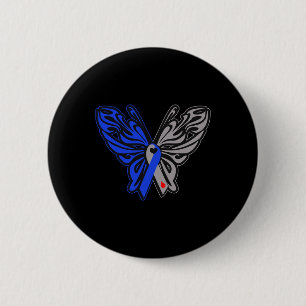 Badge Rond 5 Cm Ruban de sensibilisation au diabète de type 1 T1d