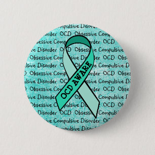 Badge Rond 5 Cm Ruban de sensibilisation aux troubles obsessionnel