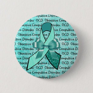 Badge Rond 5 Cm Ruban de sensibilisation aux troubles obsessionnel