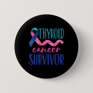 Badge Rond 5 Cm Ruban de sensibilisation des survivants du cancer