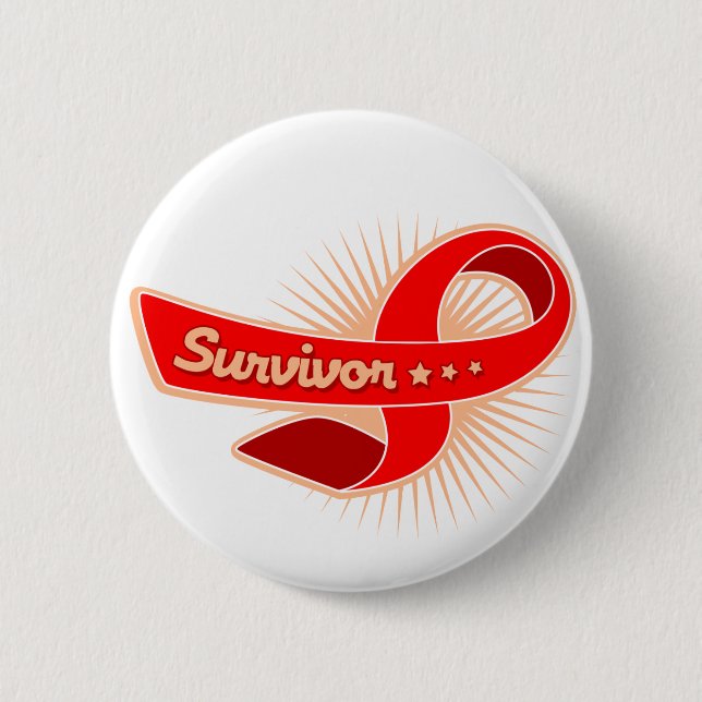 Badge Rond 5 Cm Ruban de survivant de course (Devant)