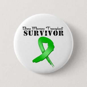 Badge Rond 5 Cm Ruban de survivant de la transplantation de moelle