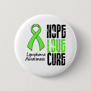 Badge Rond 5 Cm Ruban de traitement d'amour d'espoir de lymphome