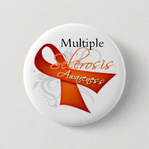 Badge Rond 5 Cm Ruban d'imprimante par ligne - conscience de