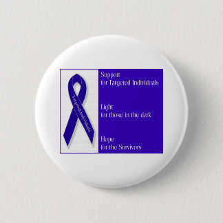 Badge Rond 5 Cm Ruban d'indigo