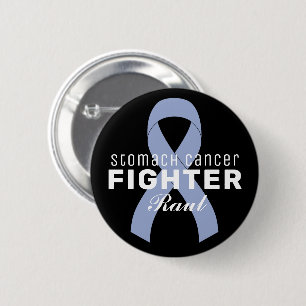 Badge Rond 5 Cm Ruban du Cancer de l'Estomac Bouton Noir
