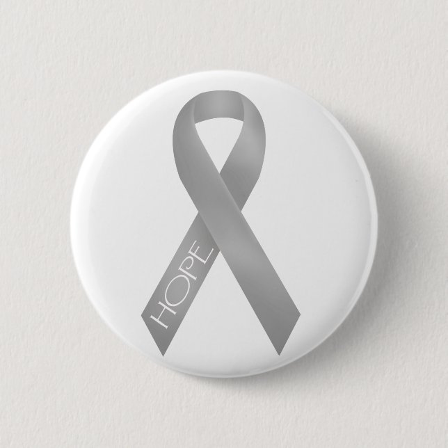 Badge Rond 5 Cm Ruban gris (Devant)