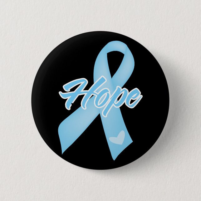 Badge Rond 5 Cm Ruban Hope - Cancer de la prostate (Devant)