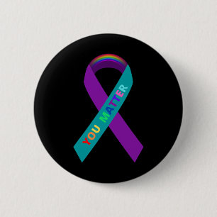 Badge Rond 5 Cm Ruban Inspirant Sensibilisation Au Suicide Pour Lg
