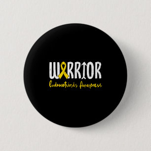 Badge Rond 5 Cm Ruban jaune de sensibilisation à l'endométriose gu