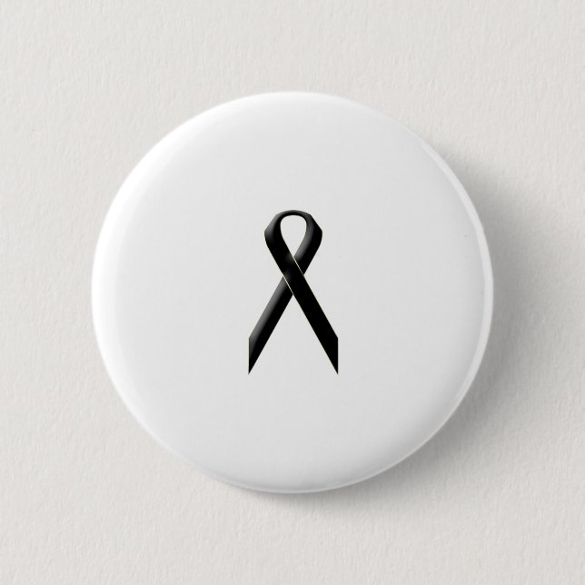 Badge Rond 5 Cm Ruban noir de conscience (Devant)