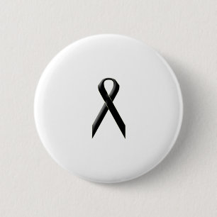 Badge Rond 5 Cm Ruban noir de conscience