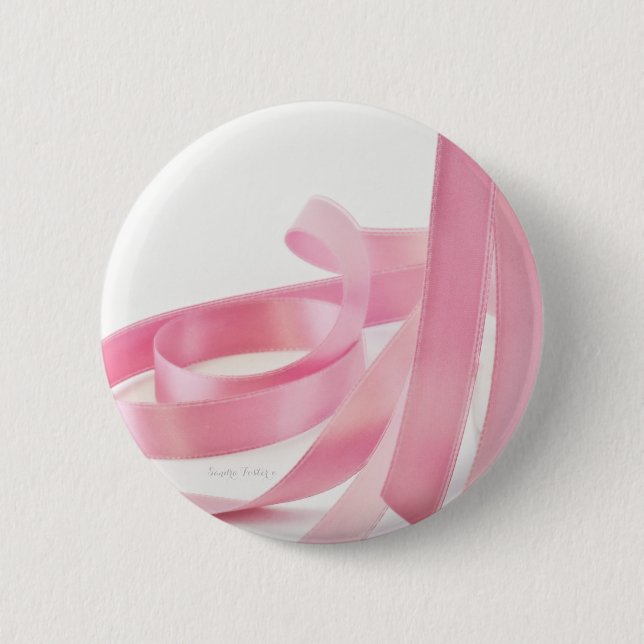 Badge Rond 5 Cm Ruban rose (Devant)