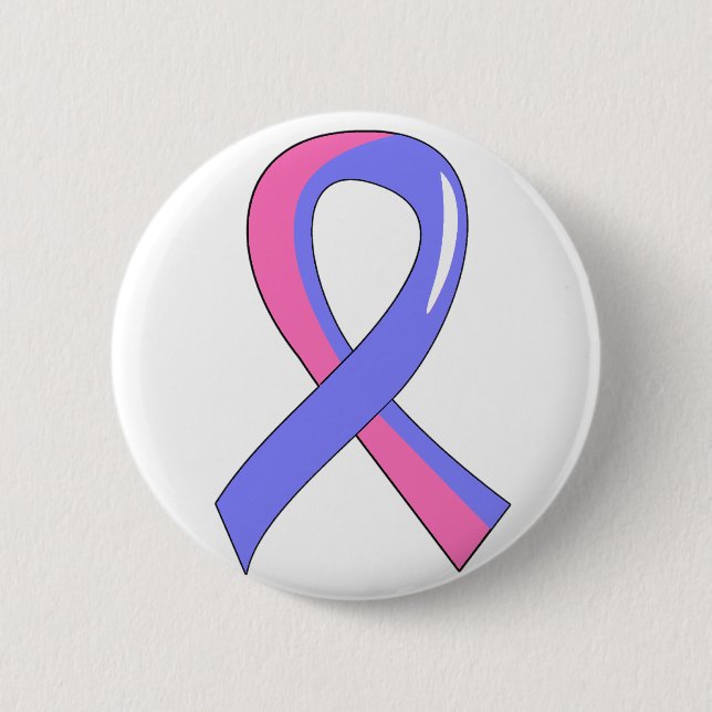 Badge Rond 5 Cm Ruban rose bleu 3 de SIDS (Devant)