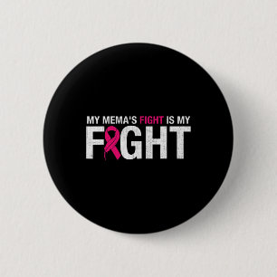 Badge Rond 5 Cm Ruban rose Octobre Mois Mon Mema's Fight Is My Fi