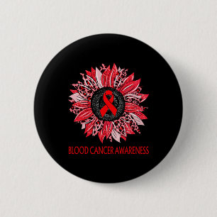Badge Rond 5 Cm Ruban Rouge pour la Sensibilisation au Cancer du S