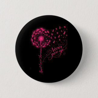 Badge Rond 5 Cm Rubans roses pour la sensibilisation au cancer du