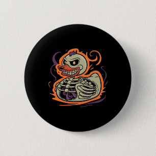 Badge Rond 5 Cm Rubber Duck Skeleton Rubber Duckie Costume Party