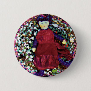 Badge Rond 5 Cm Rubra la reine du Rag