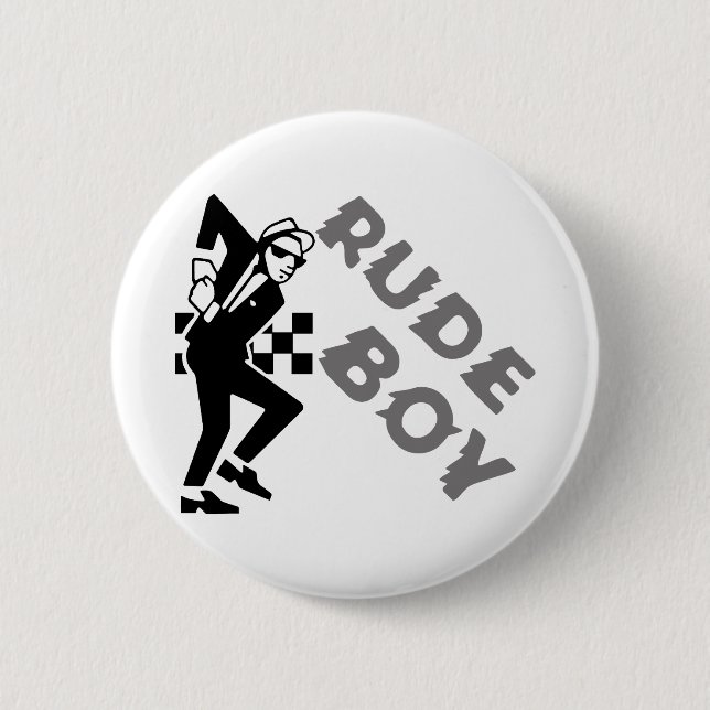Badge Rond 5 Cm Rude Boy (Devant)