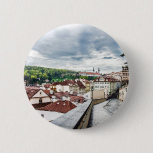 Badge Rond 5 Cm Rue du centre de Prague