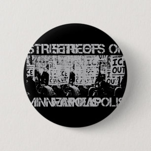 Badge Rond 5 Cm Rues de Minneapolis en ce moment, T-shirt Ice Out.