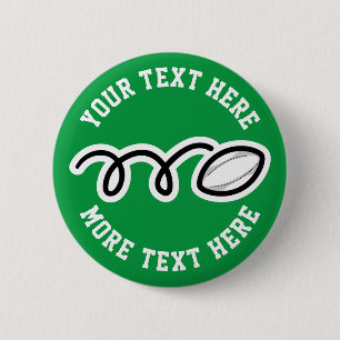 Badge Rond 5 Cm Rugby pour enfants fête d'anniversaire préférez le