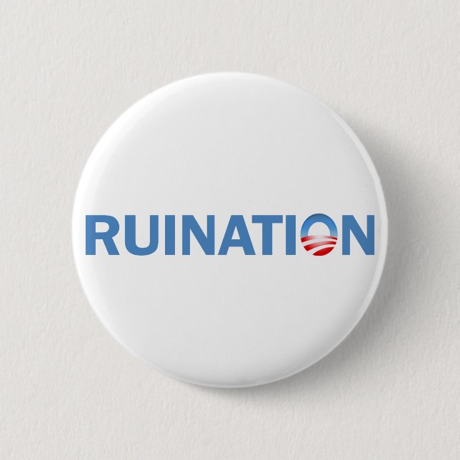 Badge Rond 5 Cm Ruine (Devant)