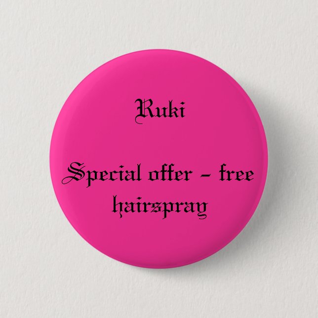 Badge Rond 5 Cm Ruki (Devant)