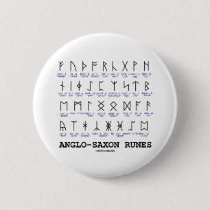 Badge Rond 5 Cm Runes anglo-saxonnes (cryptographie de