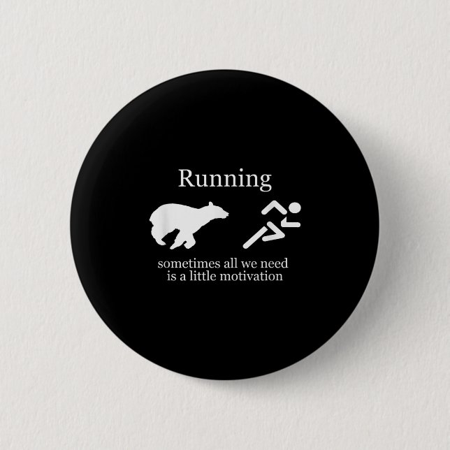 Badge Rond 5 Cm Running. Motivation  (Devant)