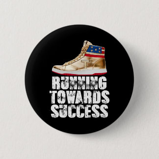 Badge Rond 5 Cm Running Towards Success Trump Sneakers Republican 