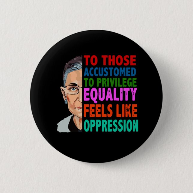 Badge Rond 5 Cm Ruth Bader Ginsburg (Devant)