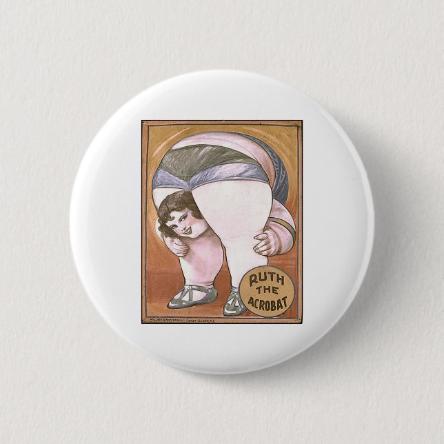 Badge Rond 5 Cm Ruth l'acrobate (Devant)