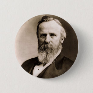 Badge Rond 5 Cm Rutherford B. Hayes