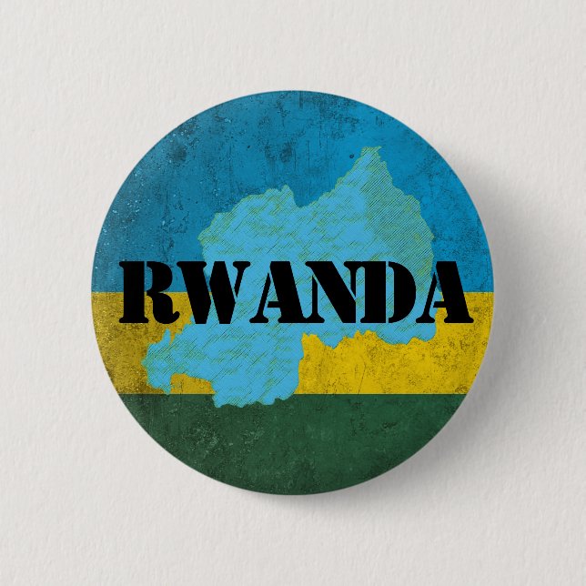 Badge Rond 5 Cm Rwanda (Devant)