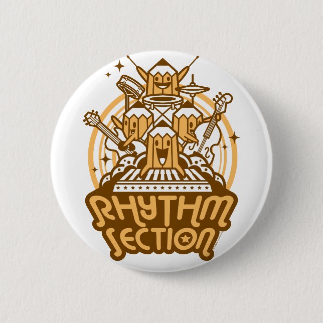 Badge Rond 5 Cm Rythme-Section (Devant)
