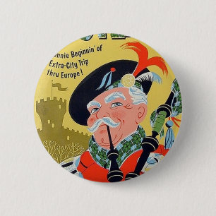 Badge Rond 5 Cm S.A.S. bouton de poster vintage de l'Ecosse