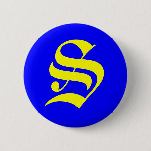 BADGE ROND 5 CM S - ANCIEN ANGLAIS
