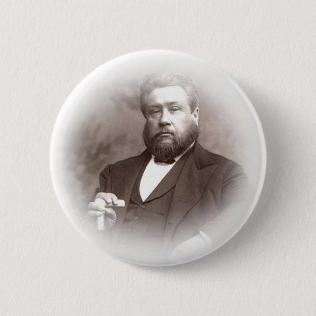 Badge Rond 5 Cm Sa croyance était le Christ crucifié (Devant)