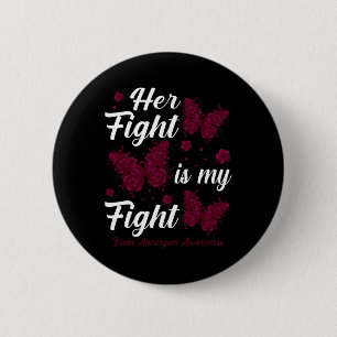 Badge Rond 5 Cm Sa Lutte Est Ma Lutte Conscience De L'Aneurysme Ce