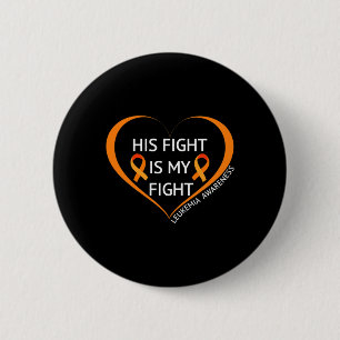 Badge Rond 5 Cm Sa Lutte Est Ma Lutte Contre La Leucémie 1