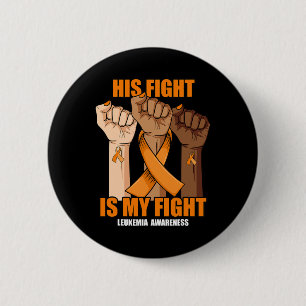 Badge Rond 5 Cm Sa Lutte Est Ma Lutte Contre La Leucémie Mâle Sens